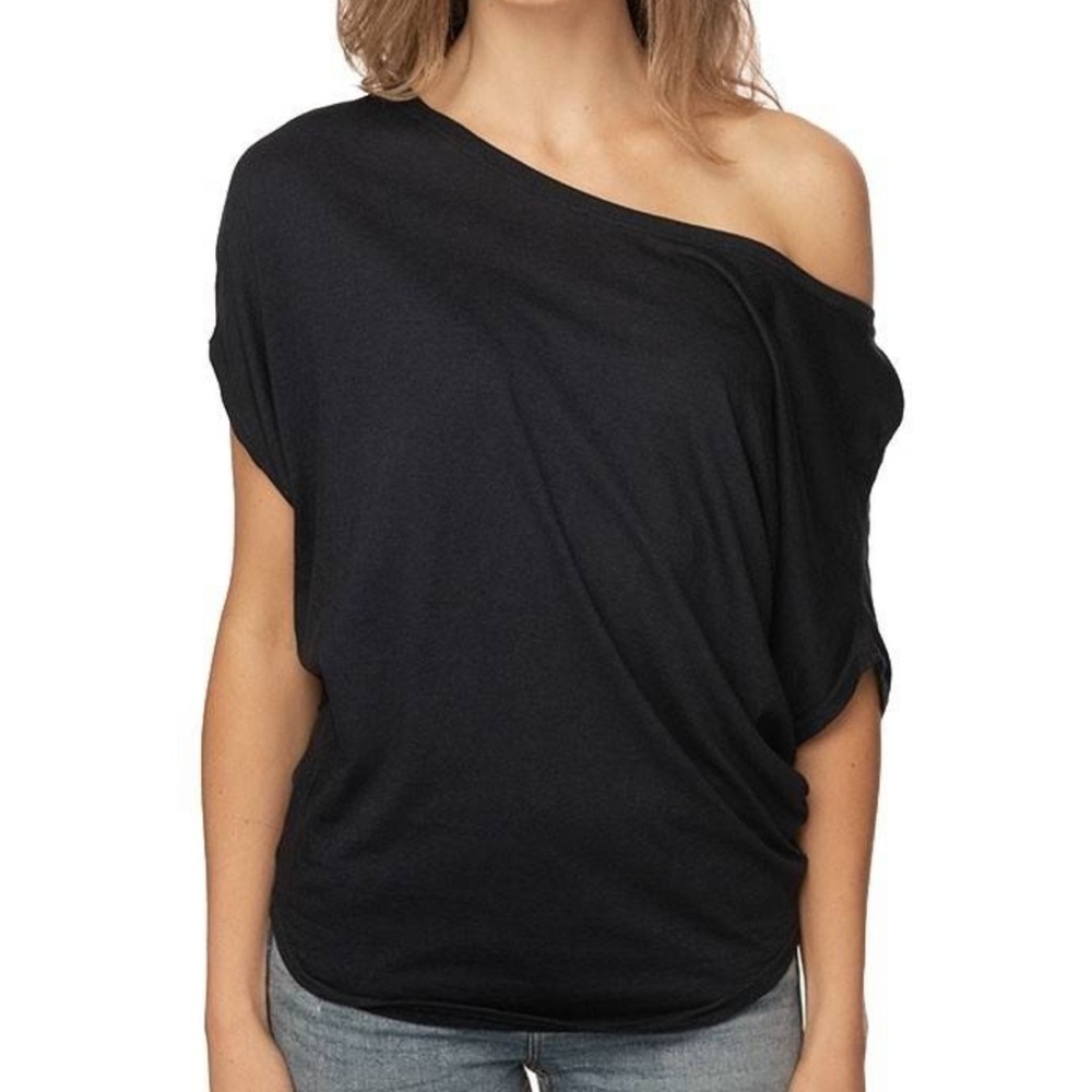 New Royal Apparel Bamboo & Cotton Poncho Shirt, Size L, Black